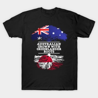 Australian Grown With Greenlander Roots - Gift for Greenlander With Roots From Greenland T-Shirt